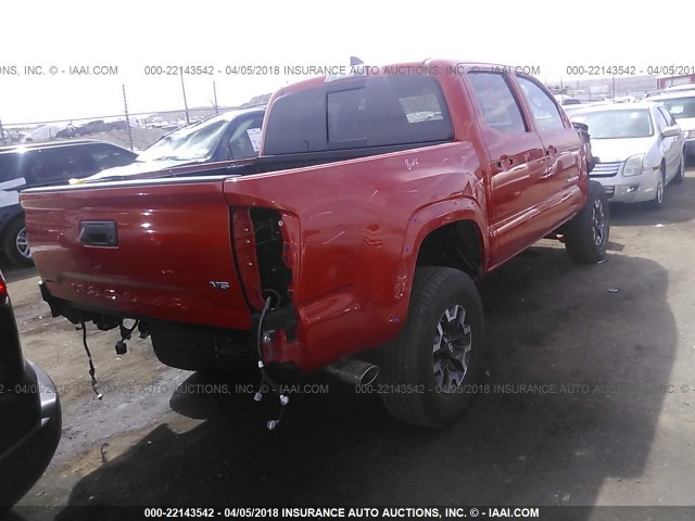 3TMCZ5AN5HM120816 - 2017 TOYOTA TACOMA DBL CAB/SR/TRDSPT/OR/PRO ნარინჯისფერი ფოტო 4
