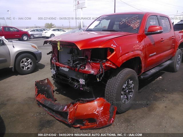 3TMCZ5AN5HM120816 - 2017 TOYOTA TACOMA DBL CAB/SR/TRDSPT/OR/PRO ნარინჯისფერი ფოტო 6