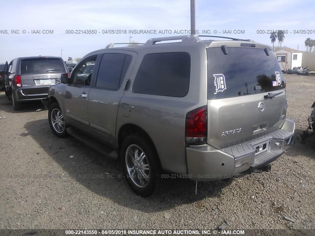 5N1AA08B76N734133 - 2006 NISSAN ARMADA SE/LE Pewter photo 3