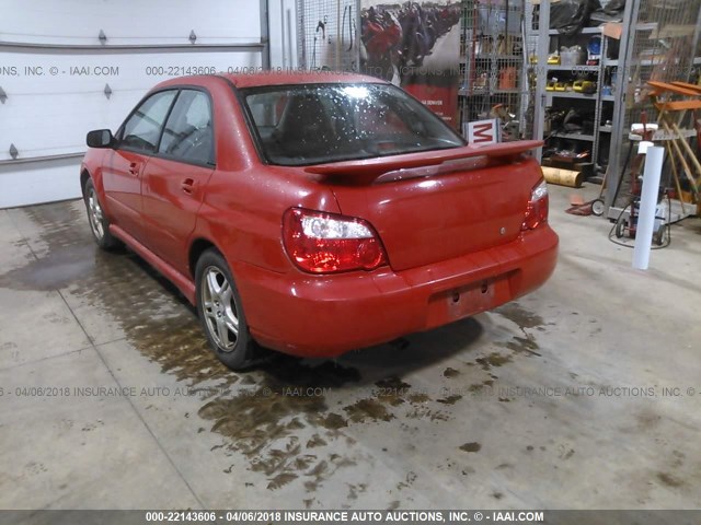 JF1GD66585H515867 - 2005 SUBARU IMPREZA RS PRO/VTD RED photo 3