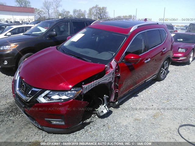 JN8AT2MT2HW390091 - 2017 NISSAN ROGUE S/SL/SV RED photo 6