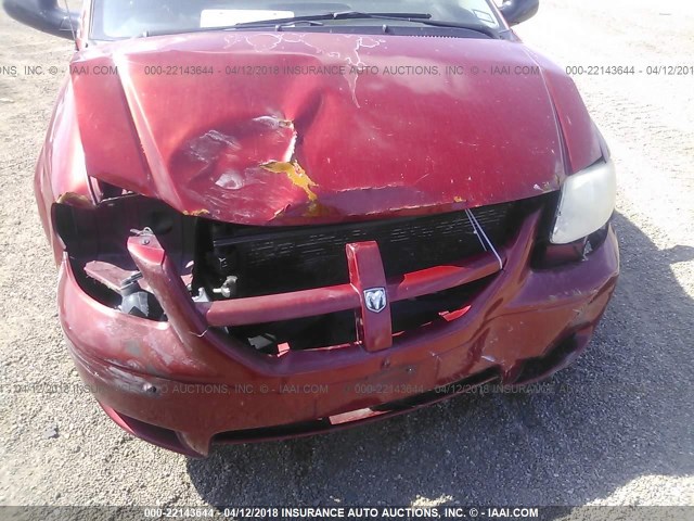 1D4GP24RX7B136975 - 2007 DODGE GRAND CARAVAN SE MAROON photo 6