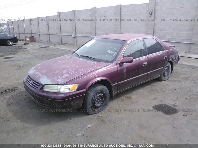 4T1BG22K3WU368331 - 1998 TOYOTA CAMRY CE/LE/XLE BURGUNDY photo 2