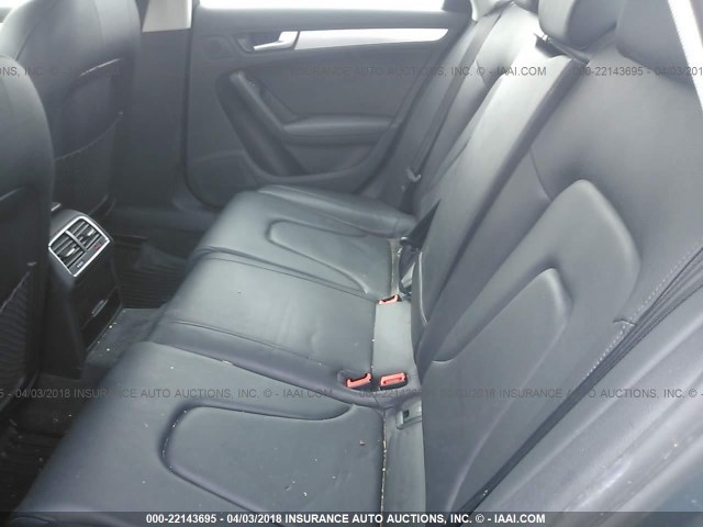 WAUEFAFL9CA111668 - 2012 AUDI A4 PREMIUM PLUS GRAY photo 8