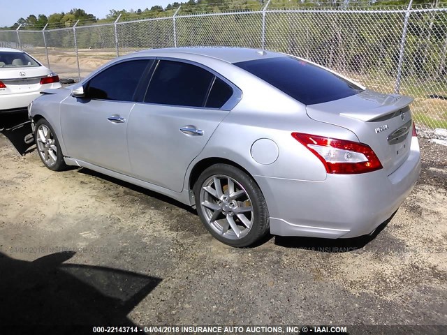 1N4AA5APXBC854446 - 2011 NISSAN MAXIMA S/SV SILVER photo 3