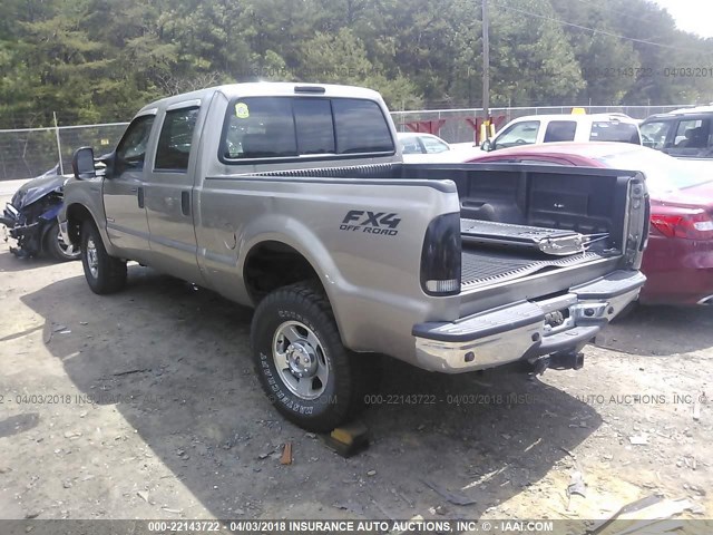 1FTSW21P66EB20783 - 2006 FORD F250 SUPER DUTY TAN photo 3