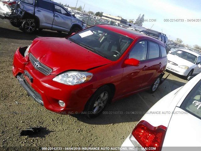 2T1KR30EX6C583090 - 2006 TOYOTA COROLLA MATRIX XR RED photo 2