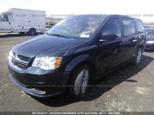 2C4RDGBG0DR766479 - 2013 DODGE GRAND CARAVAN SE BLACK photo 2