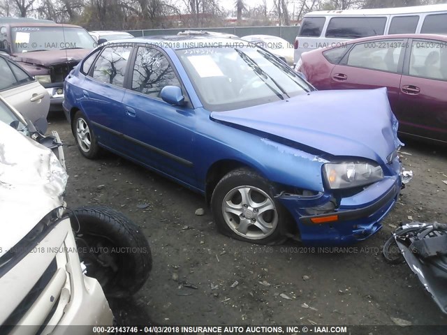 KMHDN56DX4U112776 - 2004 HYUNDAI ELANTRA GLS/GT BLUE photo 1