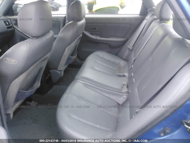 KMHDN56DX4U112776 - 2004 HYUNDAI ELANTRA GLS/GT BLUE photo 8