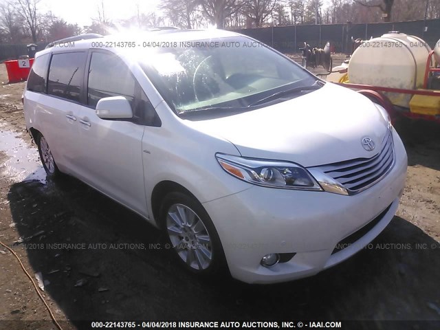 5TDDK3DC6GS144077 - 2016 TOYOTA SIENNA XLE/LIMITED WHITE photo 1