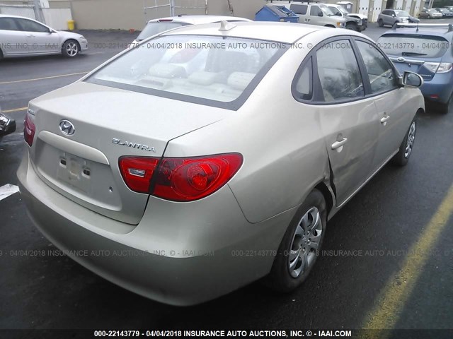 KMHDU46D79U752058 - 2009 HYUNDAI ELANTRA GLS/SE BEIGE photo 4