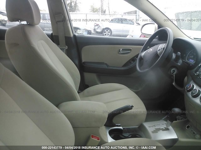 KMHDU46D79U752058 - 2009 HYUNDAI ELANTRA GLS/SE BEIGE photo 5