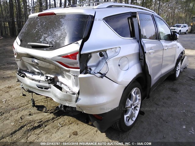 1FMCU0J93EUA58811 - 2014 FORD ESCAPE TITANIUM SILVER photo 4