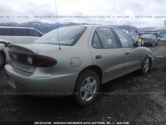 1G1JF52F857108536 - 2005 CHEVROLET CAVALIER LS GOLD photo 4