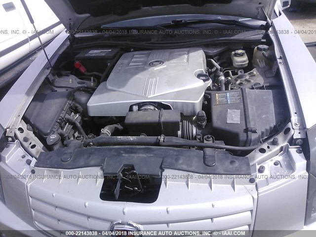 1G6DM57T370196905 - 2007 CADILLAC CTS SILVER photo 10