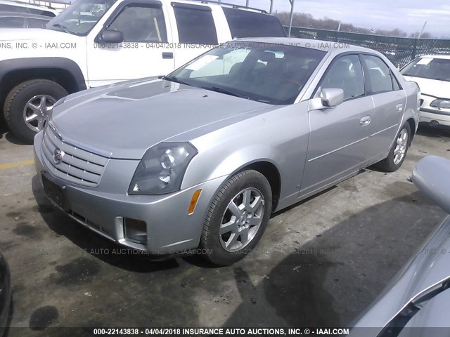 1G6DM57T370196905 - 2007 CADILLAC CTS SILVER photo 2