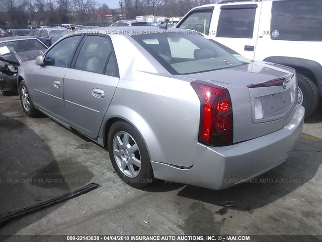 1G6DM57T370196905 - 2007 CADILLAC CTS SILVER photo 3