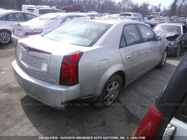 1G6DM57T370196905 - 2007 CADILLAC CTS SILVER photo 4