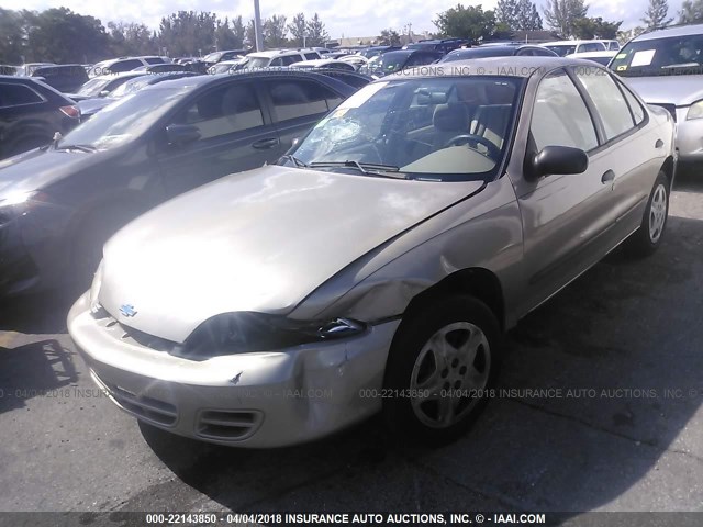 1G1JF524417237253 - 2001 CHEVROLET CAVALIER LS GOLD photo 2