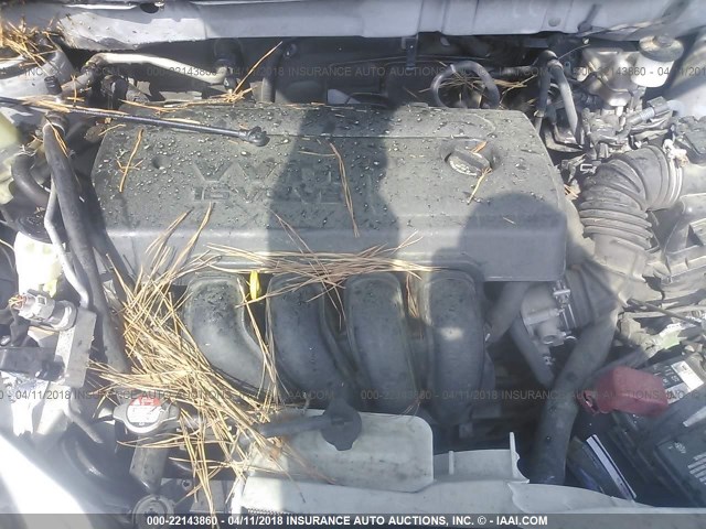 2T1KR32E07C662119 - 2007 TOYOTA COROLLA MATRIX XR SILVER photo 10