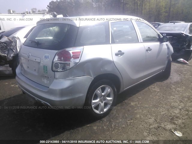 2T1KR32E07C662119 - 2007 TOYOTA COROLLA MATRIX XR SILVER photo 4