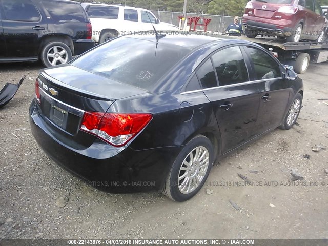 1G1PH5SB2D7124974 - 2013 CHEVROLET CRUZE ECO BLACK photo 4