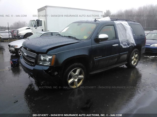 1GNFK13037J282619 - 2007 CHEVROLET TAHOE K1500 BLUE photo 2