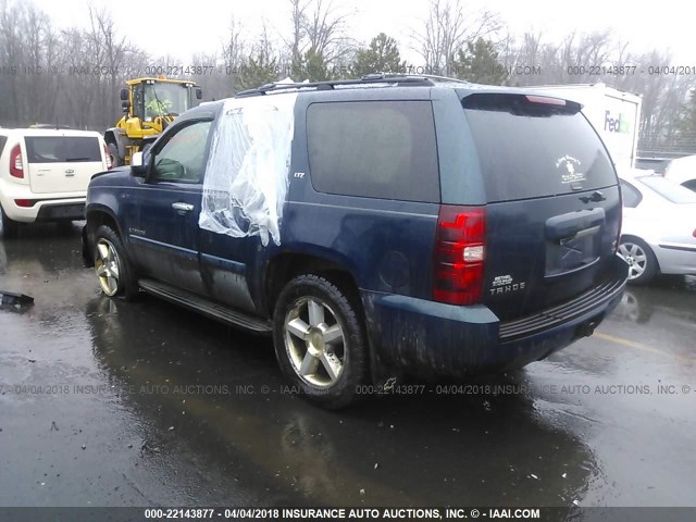 1GNFK13037J282619 - 2007 CHEVROLET TAHOE K1500 BLUE photo 3