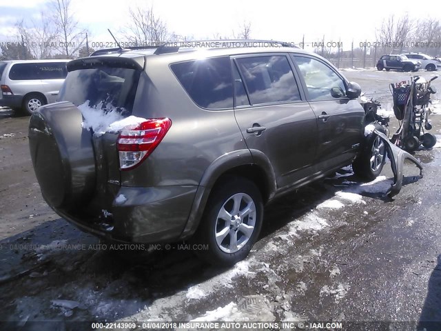 2T3DF4DV2CW246268 - 2012 TOYOTA RAV4 LIMITED Qəhvəyi foto 4