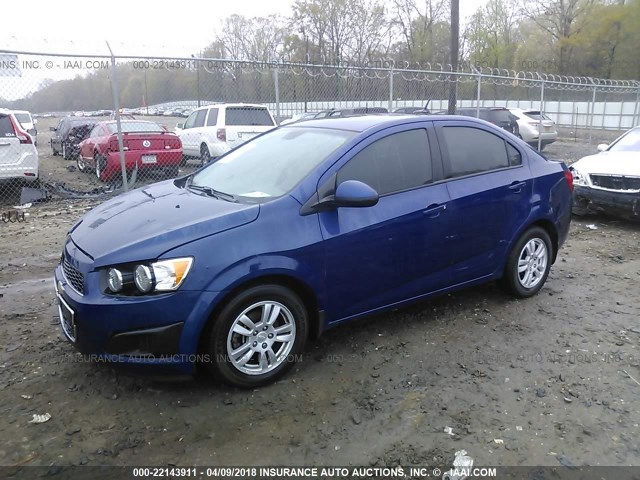 1G1JA5SH5C4190983 - 2012 CHEVROLET SONIC LS 蓝色 照片 2