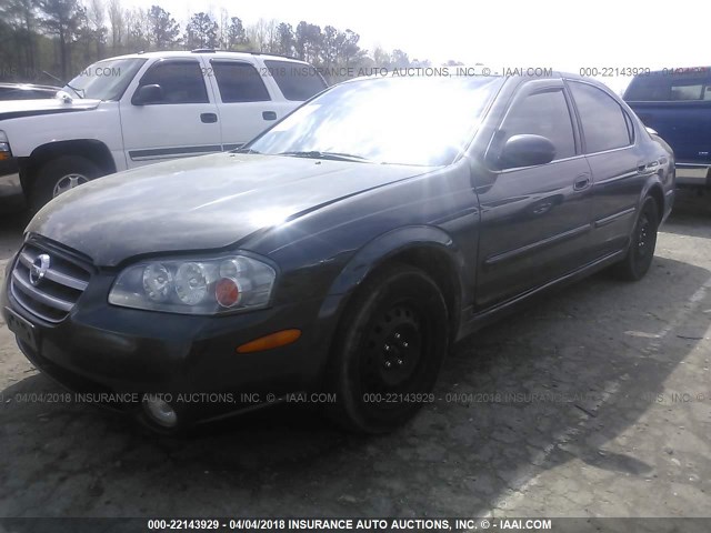 JN1DA31D82T407411 - 2002 NISSAN MAXIMA GLE/GXE/SE GRAY photo 2