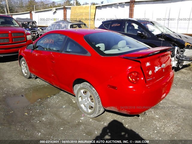 1G1AK15F767750747 - 2006 CHEVROLET COBALT LS RED photo 3