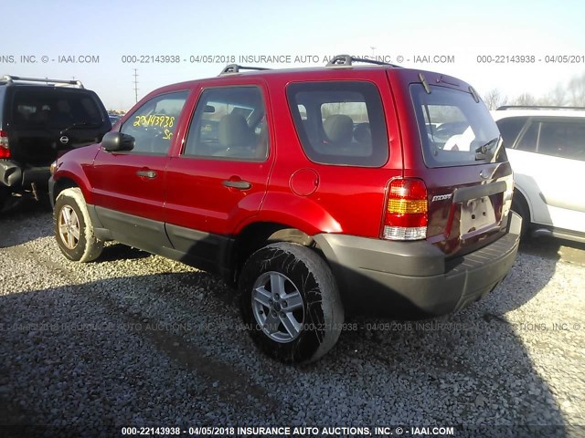 1FMYU02Z26KB47805 - 2006 FORD ESCAPE XLS RED photo 3