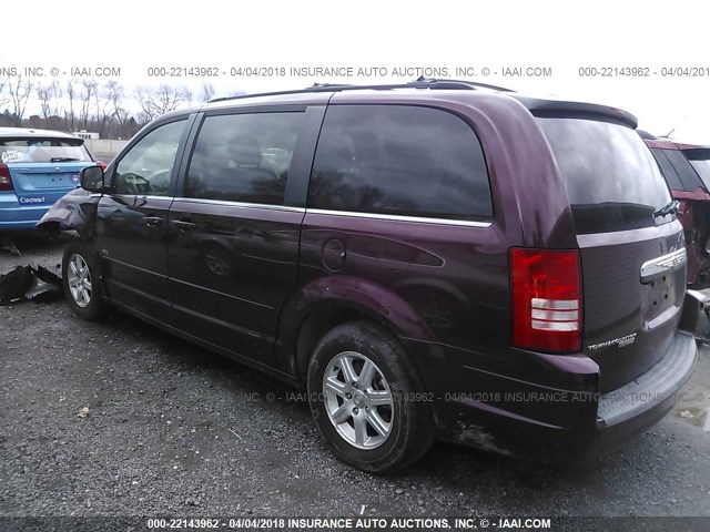 2A8HR54PX8R820111 - 2008 CHRYSLER TOWN & COUNTRY TOURING RED photo 3