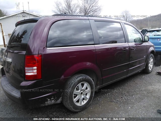 2A8HR54PX8R820111 - 2008 CHRYSLER TOWN & COUNTRY TOURING RED photo 4