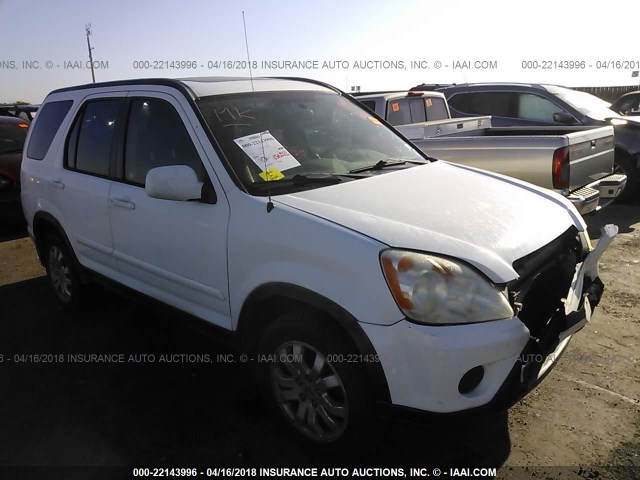 JHLRD78986C023513 - 2006 HONDA CR-V SE/EX WHITE photo 1