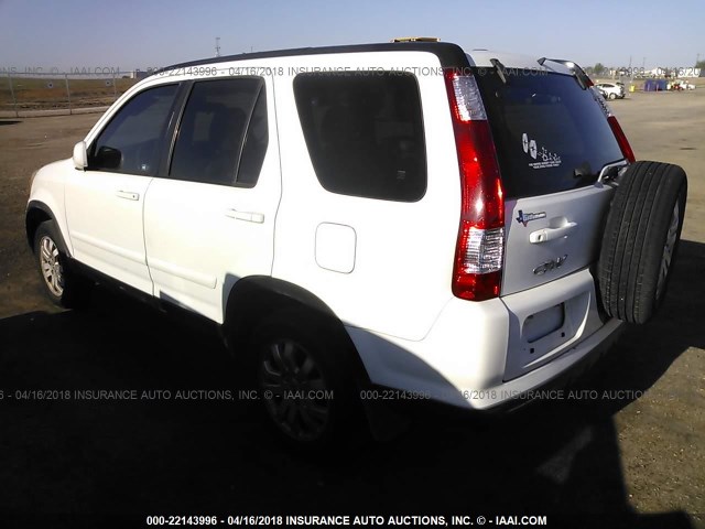 JHLRD78986C023513 - 2006 HONDA CR-V SE/EX WHITE photo 3