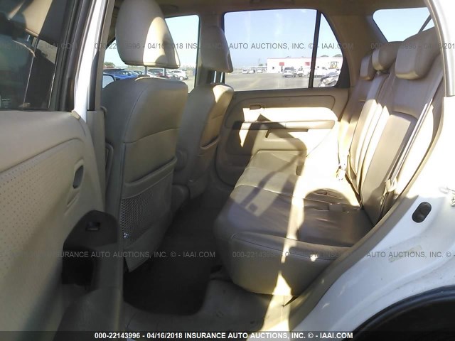 JHLRD78986C023513 - 2006 HONDA CR-V SE/EX WHITE photo 8