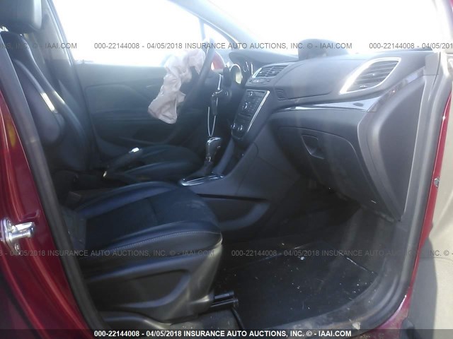 KL4CJASBXEB646568 - 2014 BUICK ENCORE RED photo 5