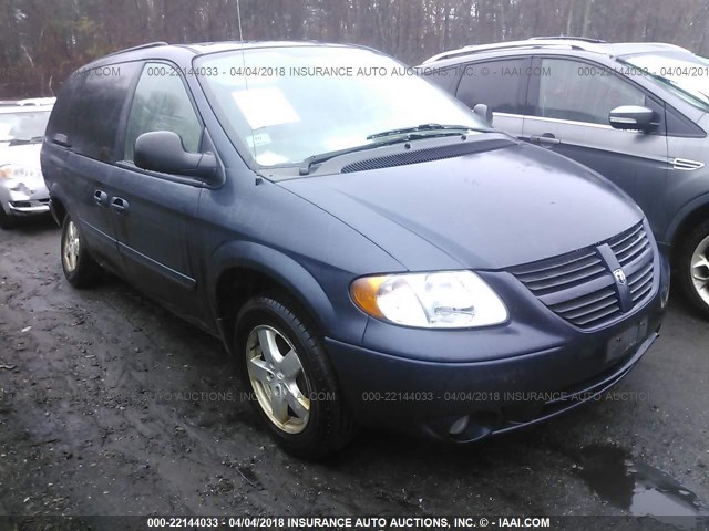 2D4GP44L67R344649 - 2007 DODGE GRAND CARAVAN SXT BLUE photo 1