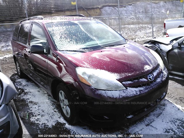 5TDZK23C88S162762 - 2008 TOYOTA SIENNA CE/LE RED photo 1