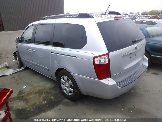 KNDMB233696276609 - 2009 KIA SEDONA EX/LX SILVER photo 3