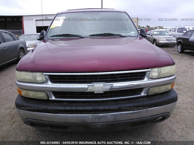 3GNEC16Z84G232055 - 2004 CHEVROLET SUBURBAN C1500 MAROON photo 6