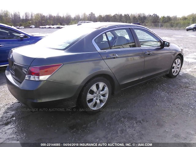 1HGCP2F80AA082407 - 2010 HONDA ACCORD EXL GRAY photo 4