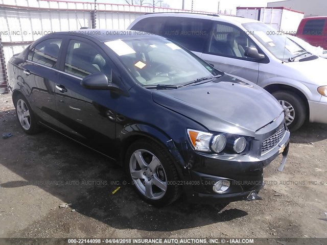 1G1JE5SB9F4203366 - 2015 CHEVROLET SONIC LTZ GRAY photo 1