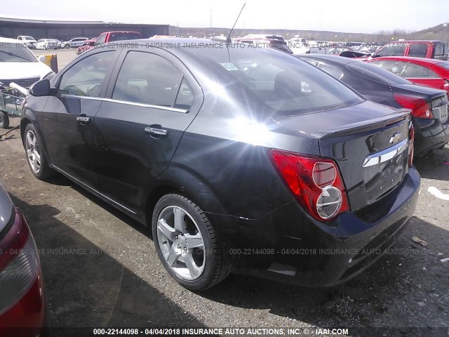 1G1JE5SB9F4203366 - 2015 CHEVROLET SONIC LTZ GRAY photo 3