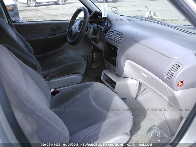 4N2DN111XVD821023 - 1997 NISSAN QUEST XE/GXE SILVER photo 5