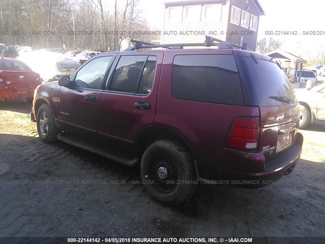 1FMZU73K24UA92983 - 2004 FORD EXPLORER XLT/XLT SPORT/NBX MAROON photo 3