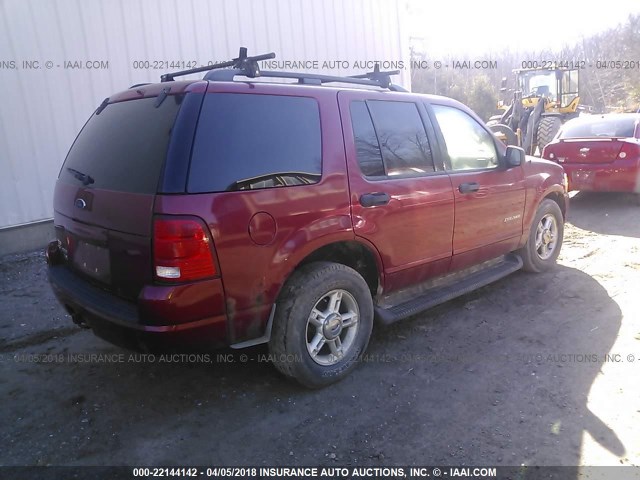 1FMZU73K24UA92983 - 2004 FORD EXPLORER XLT/XLT SPORT/NBX MAROON photo 4